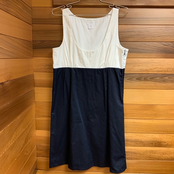 Joe Fresh Dresses & Skirts - Joe Fresh Color Block Navy White Shift Tank Dress